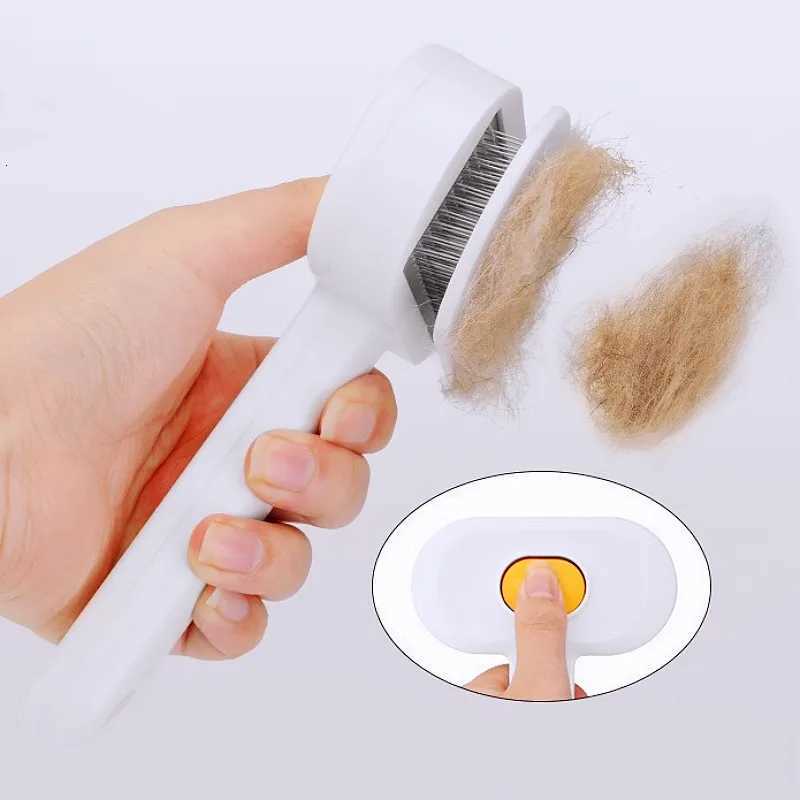 Dog Brush Automatic Self Cleaning Cat Brush One Button Dog Grooming Brushes Massage Cat Comb Pet Accessories M251208 - view 3