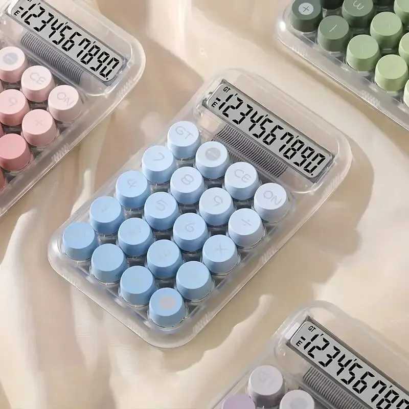 1pc Gradient Calcator 10 Digits Transparent Shell Calcator Aesthetic Calcator Kawaii Transparent Mticolor Calcator H251208