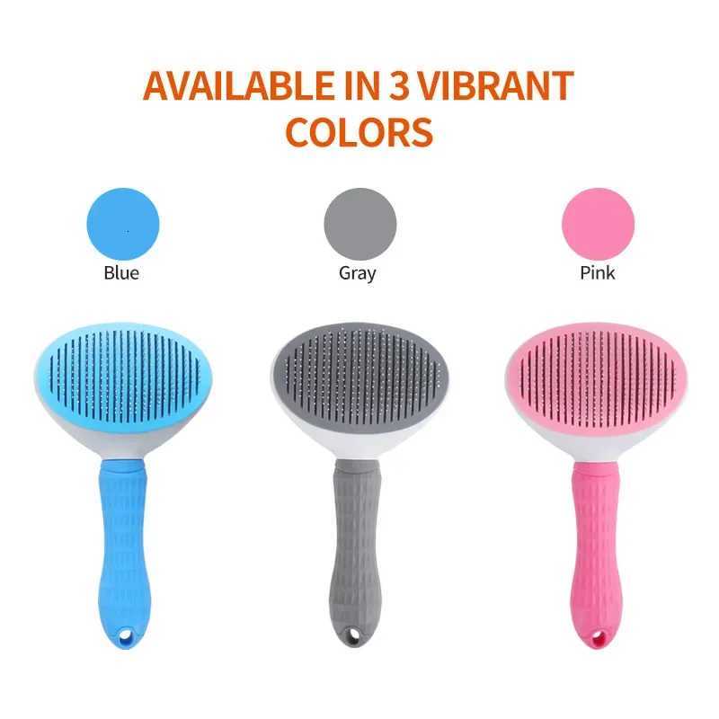 Pet Dog Hair Brush Cat Comb Grooming And Care Cat Brush Stainless Steel Comb For Long Hair Dogs Cleaning Pets Dogs Accessories M251208 - view 4