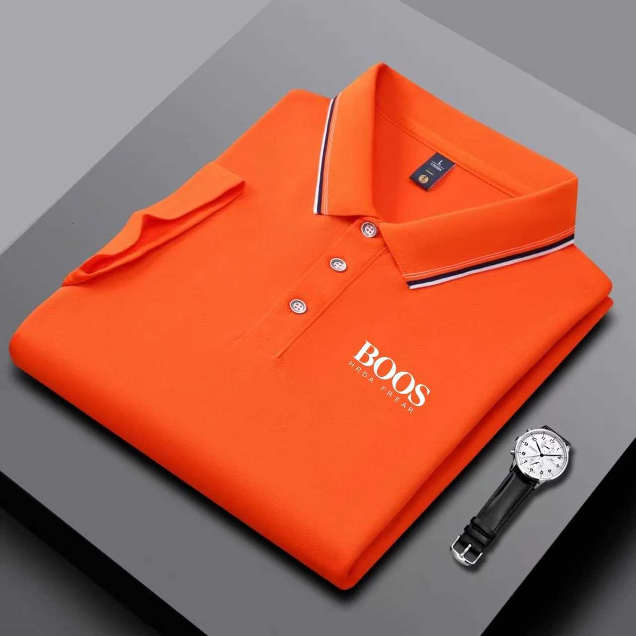 Embroidered New Mens Business Casual Short Sleeved Polo Shirt Fashionable Breathable Comfortable and Versatile Top W251208