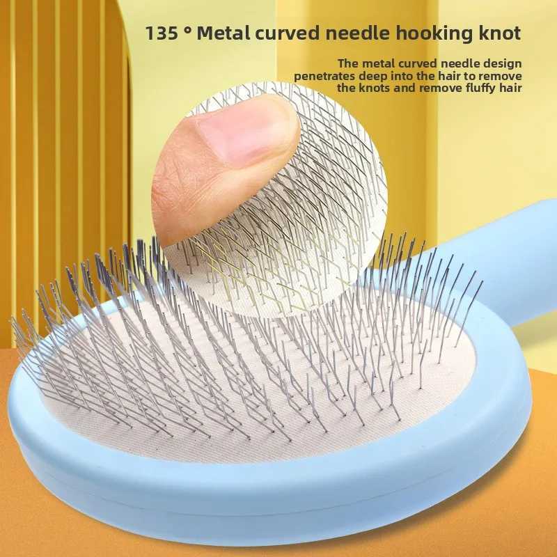 Creative Pet Bath Grooming Comb Dog Comb Knot Removal Floating Brush Dog Cat Airbag Massage Needle Comb Pet Cleaning Supplies M251208 - view 3