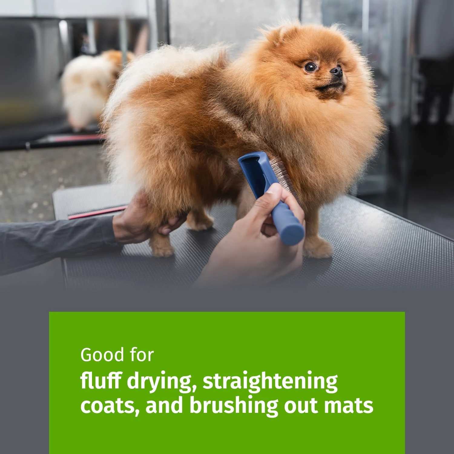 Slicker Brush for Dog Grooming with Long Soft Pins Perfect for Doodle Breeds Angled Pins for Dematting Remove Undercoat M251208 - view 7