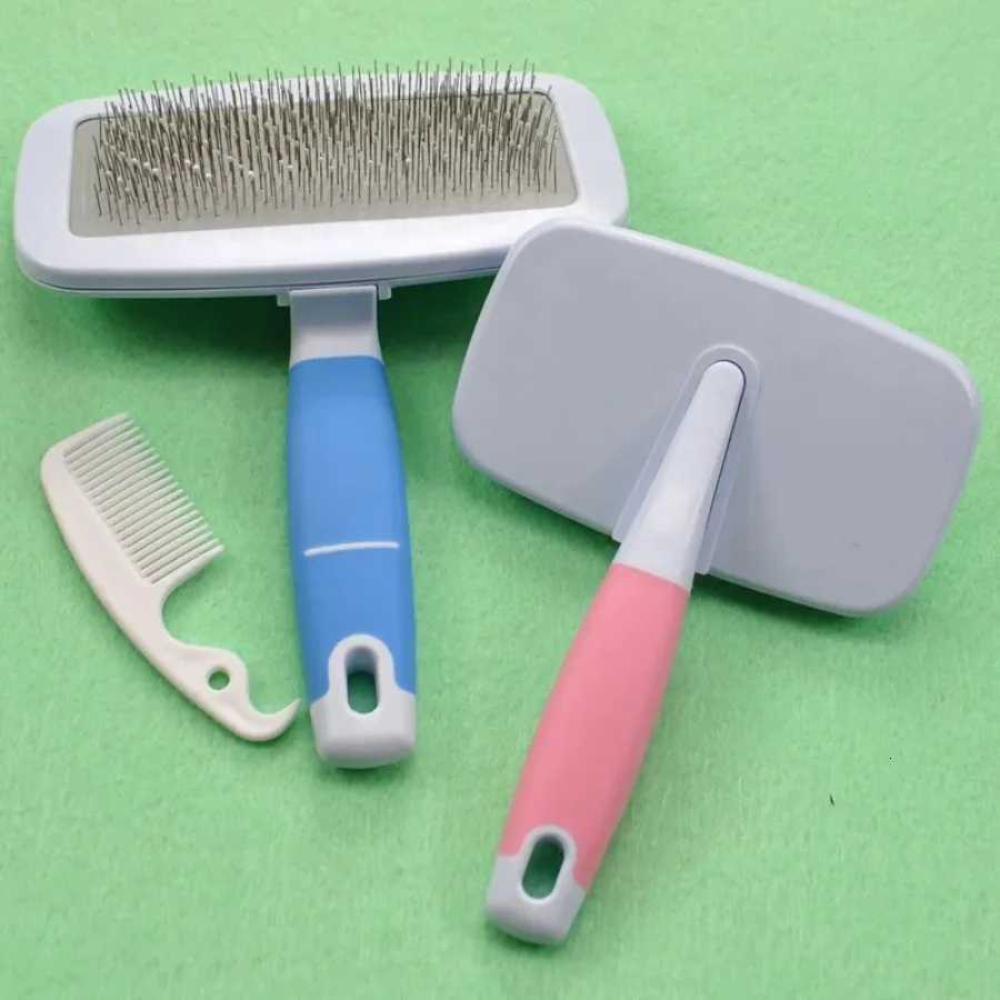 Pet Needle Combs With Non-Slip Handle Small Medium Dog Hair Brushes Hair Removal Knotting Comb Grooming Supplies For Dogs Cats M251208 - view 5