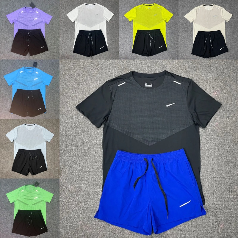 Mens Tracksuits Tech Set Designer Hoodie Tracksuit T Shirts Shorts Two-piece Women Fitness Suit Print Jacket Quick Drying Breathable Sportswear Basketball