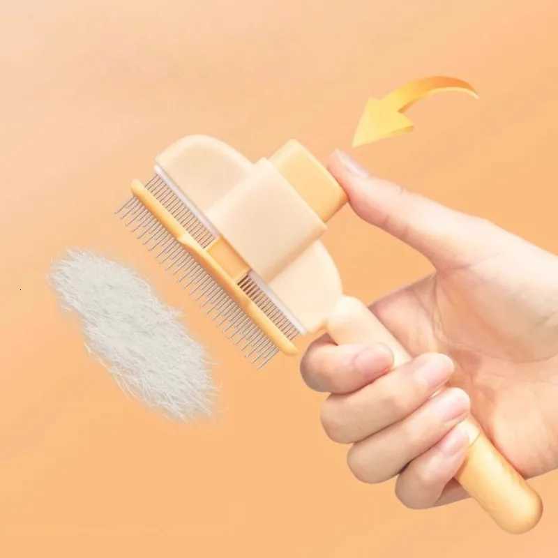 Pet Cat Comb Cat Dog Hair Remover Brush Cat Hair Grooming And Care Comb For Long Hair Dog Pet Brush Hair Removal Cleaning Tool M251208 - view 5