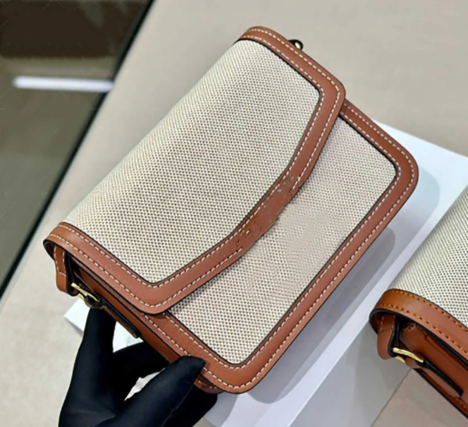 Shoulder bag mini bag Casual crossbody bags Genuine Leather denim Chain black handbag Classic teen ladies Underarm Saddle bag purse