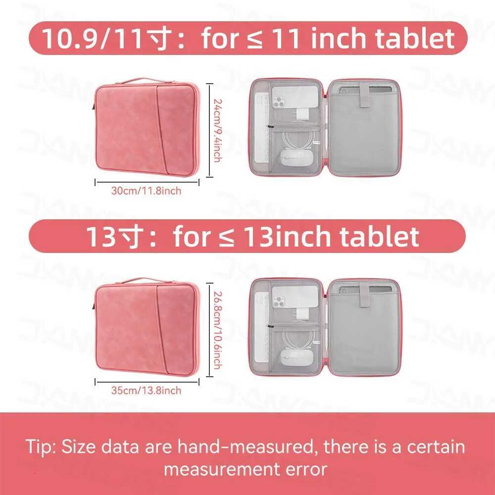 Waterproof Leather 11-13 inch Tablet PC Carrying Case Padded Protective Travel Inner Bag for iPad Samsung Tablet PC CaseT251208