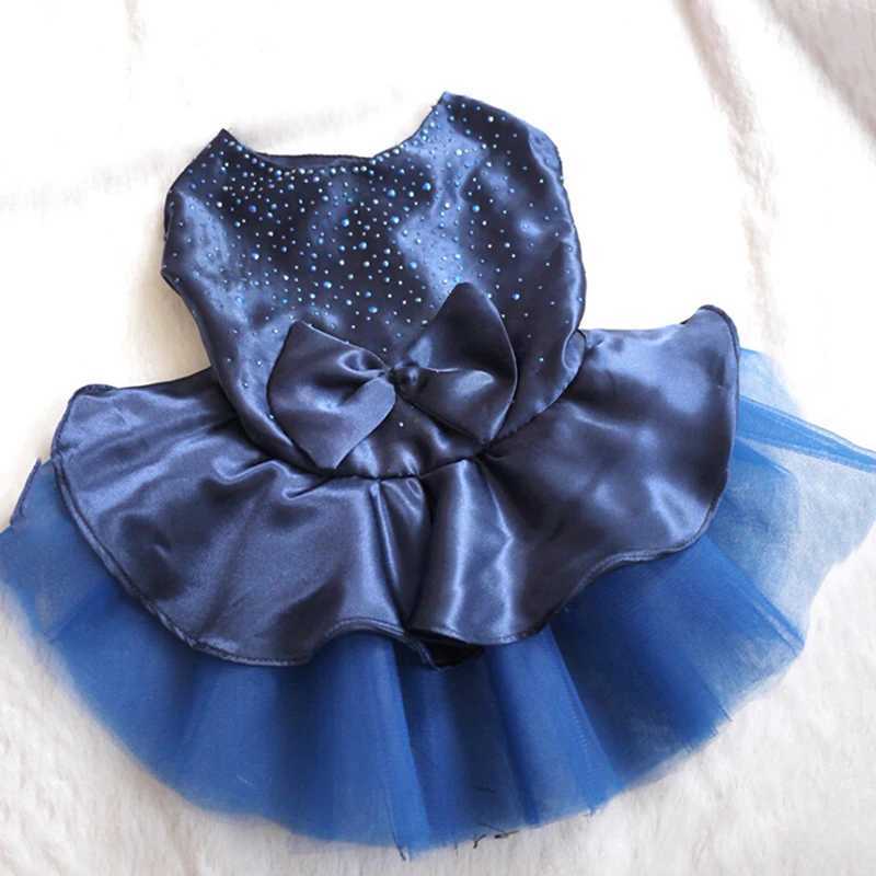 Summer Pet Clothes Dog Dress For Dogs Skirt Summer Princess Dog Wedding Dresses York Teddy Clothes For Dogs Skirts Pet Cat Dress M251208