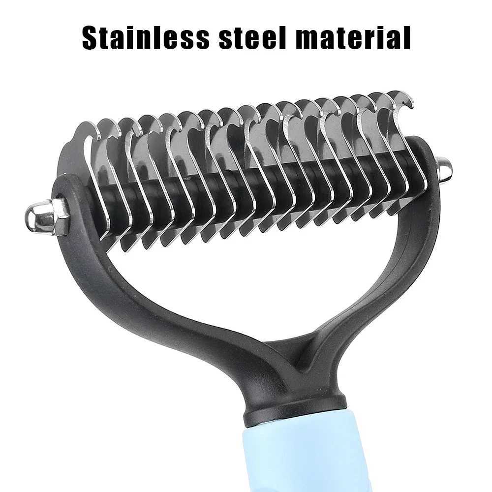Brush Dogs Fur Trimming Pet Grooming Tool For Matted Long Hair Curly Pet Deshedding Cat Brush M251208 - view 7