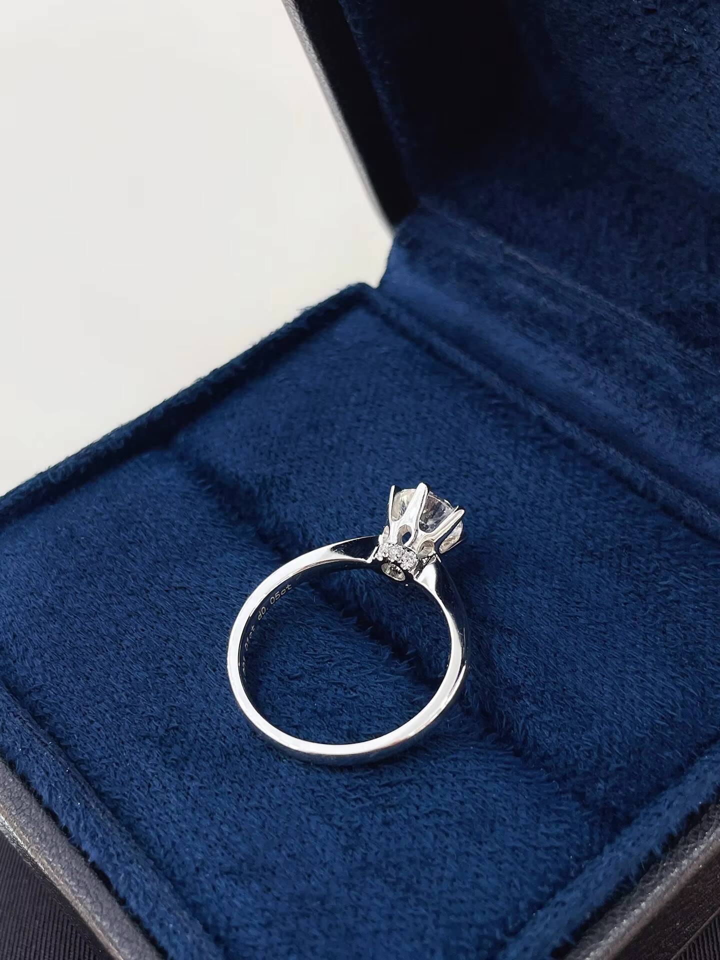 1ct 2ct 3ct 4ct Round Cut Diamond Engagement Ring 14k 18k Solid Gold 6-prong Lab Grown Diamond Ring Solitaire Lab Diamond Ring