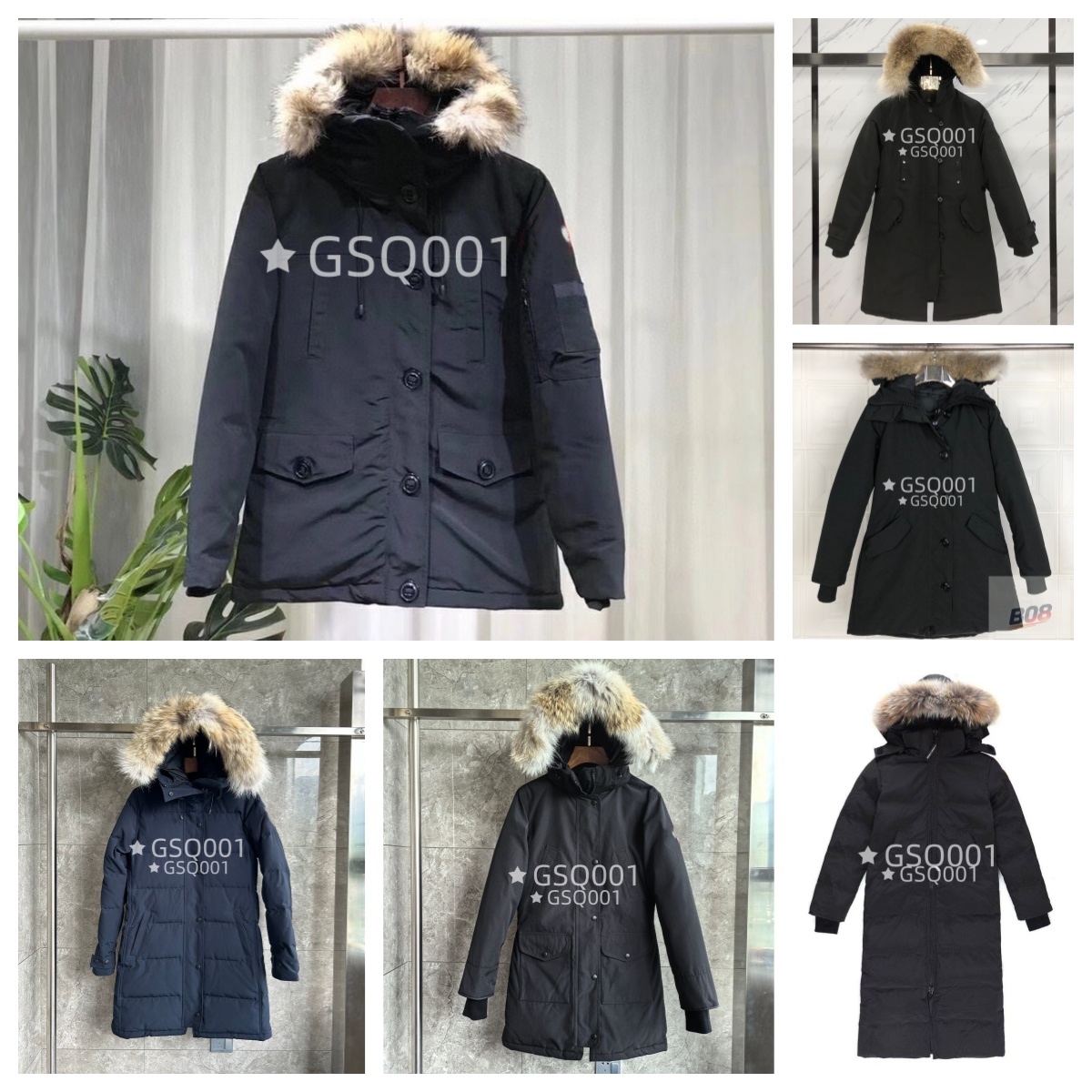 designer puffer jacket canadian mystique coyote fur winter thickened womens extra long hooded coat Long parka down Jacket 3 7e3