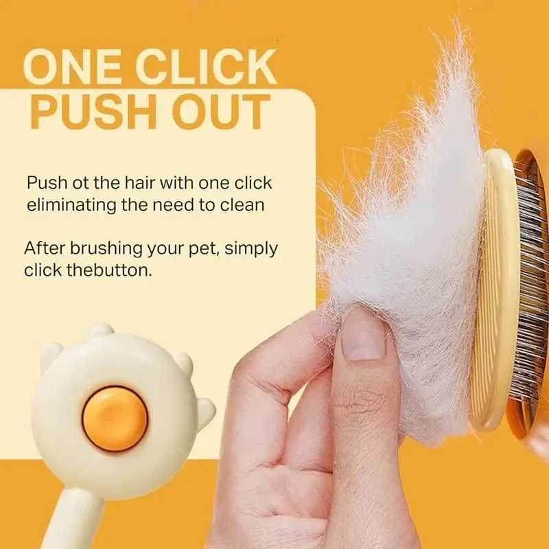 Pet Brush One Button Cleaning Brush Magic Beauty Cat Hair Brush Easy To Carry Re-Use Multi-Function Brush M251208 - view 5
