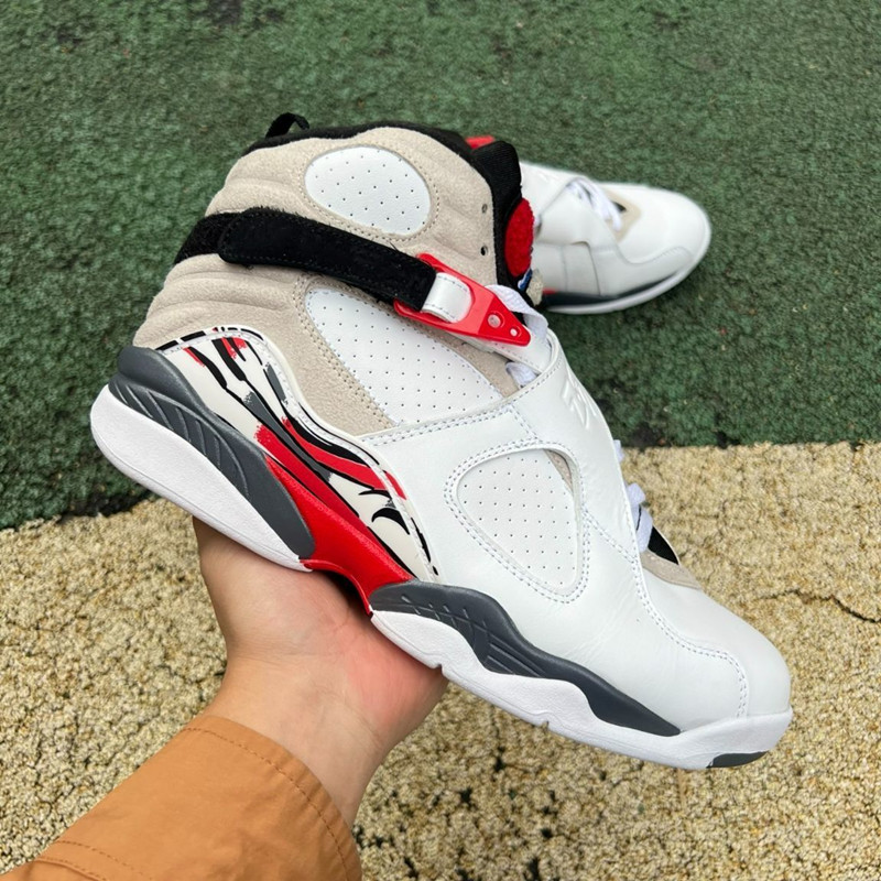 8 Retro White True Red Sneakers Champagne Men Women Shoes Playoffs Aqua Bugs Bunny Raging Bull Wolf Grey Women Mens Sneakers Trainer Size us 4-13 Original Quality