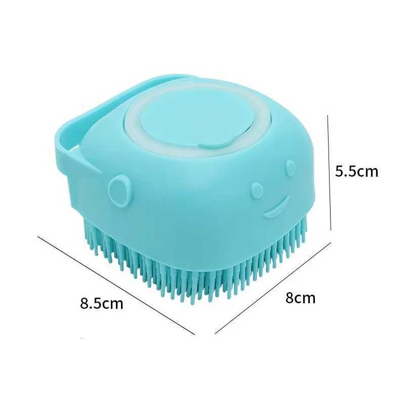 1pc Pet Dog Silicone Bath Brush Cleaning Care Bath Massage Brush Dog Brush Shampoo Massager Bath Brush Pet Supplies M251208 - view 4