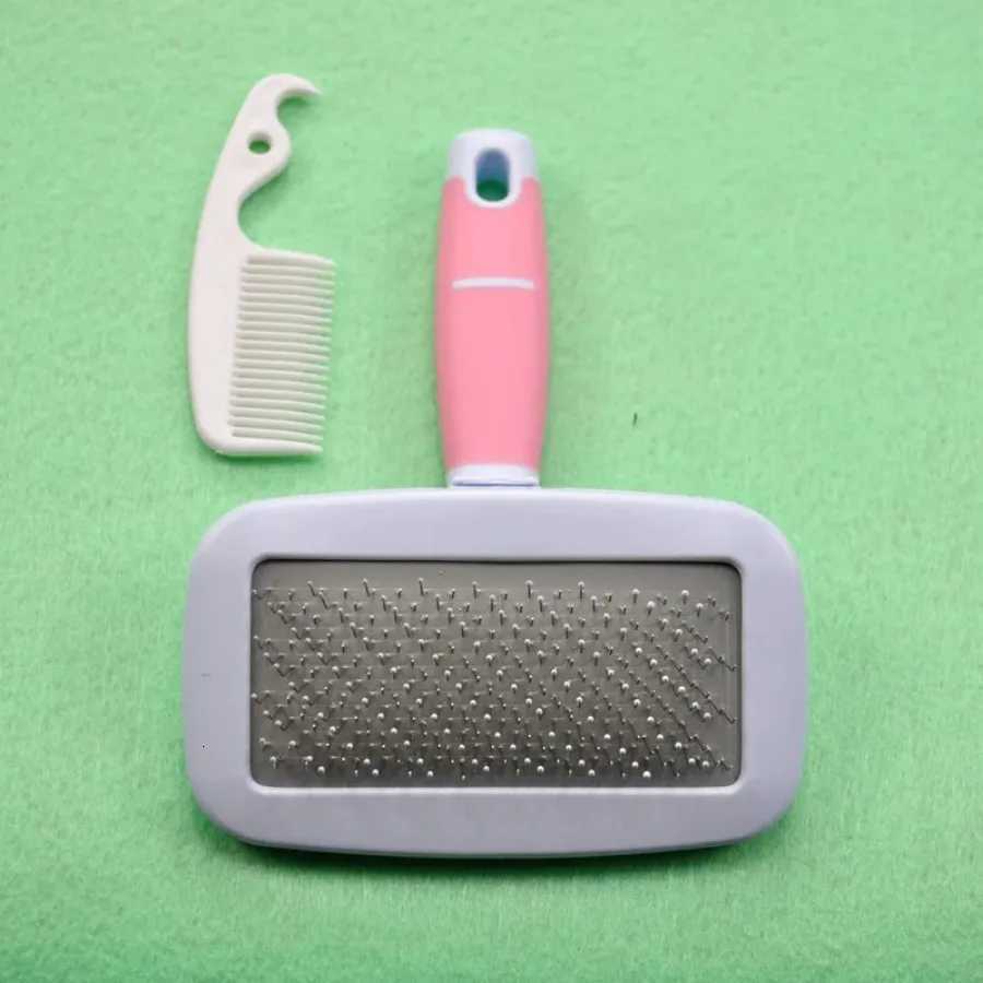 Pet Needle Combs With Non-Slip Handle Small Medium Dog Hair Brushes Hair Removal Knotting Comb Grooming Supplies For Dogs Cats M251208 - view 7