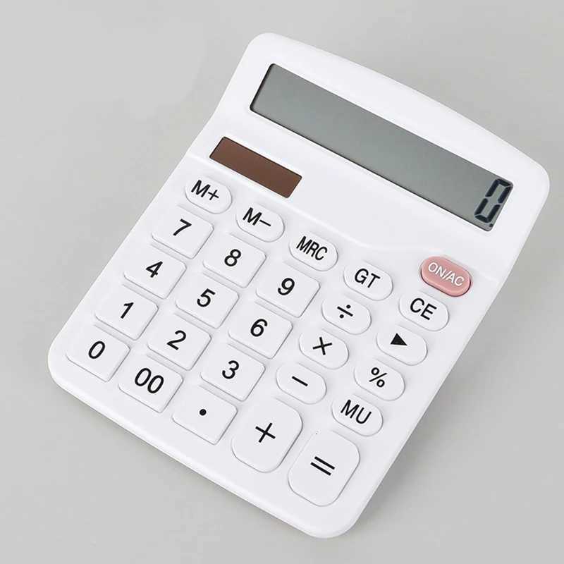 Calcator Clear Desktop Large Screen Dual Power Supply Financial Accounting Digital Calcator Off Supplies H251208