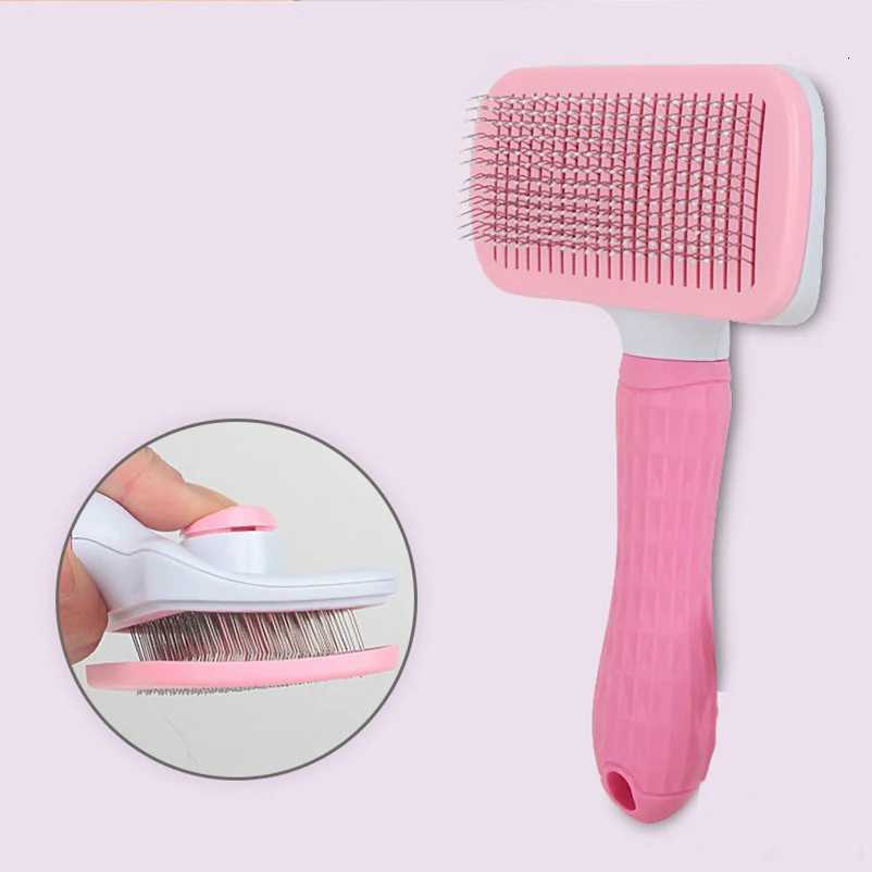 Dog Comb Pet Hair Removal Brush Cats and Dogs Special Comb Beauty Massage Self-cleaning Needle Comb Pet Supplies M251208 - view 6