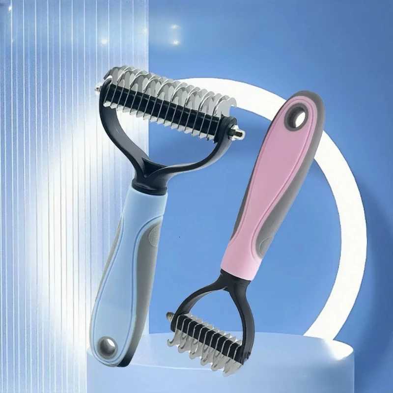 Pet Knot Comb Dog Hair Combiner Hair Removal Comb Double sided Available Dog Comb Pet Hair Knife Hair Removal Comb Cat Comb M251208 - view 3