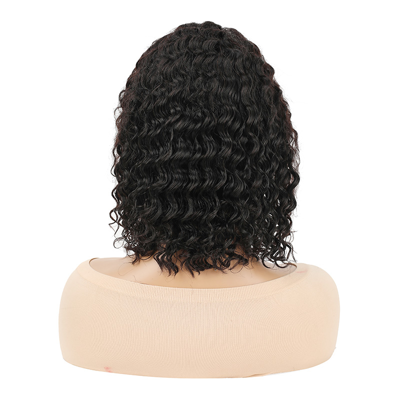 Luxurious Curling Wig Using Authentic Human Hairs Versatile Hairstyle Solution for Various Outfits H2412-deep