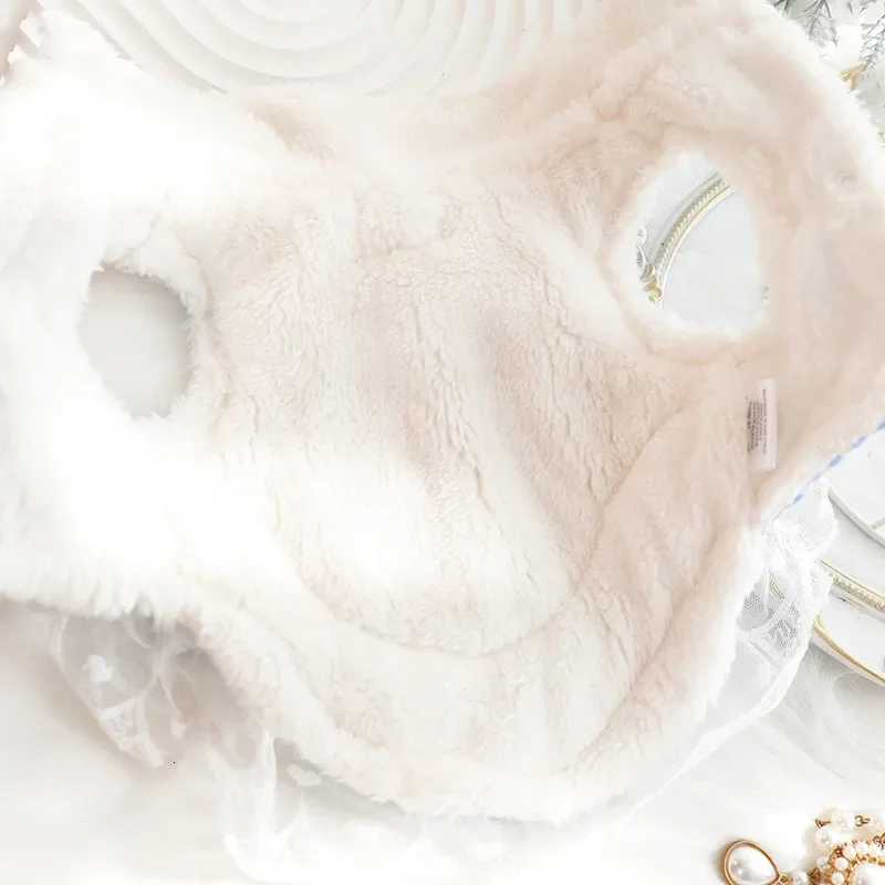 Thickened High Neck Plaid Pet Dress for Small Dogs Princess Lace Sweet Vest Patchwork Mesh Autumn Winter Clothes for Cats M251208