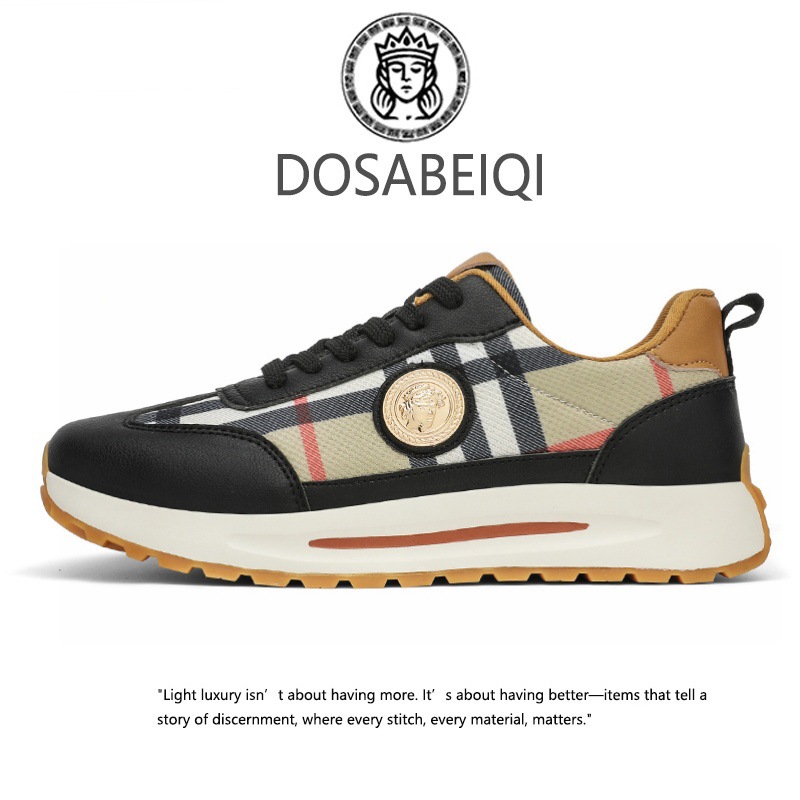 Designer shoes 2025 new autumn thick soled height increasing sports shoes for casual light luxury sneakers for men and women