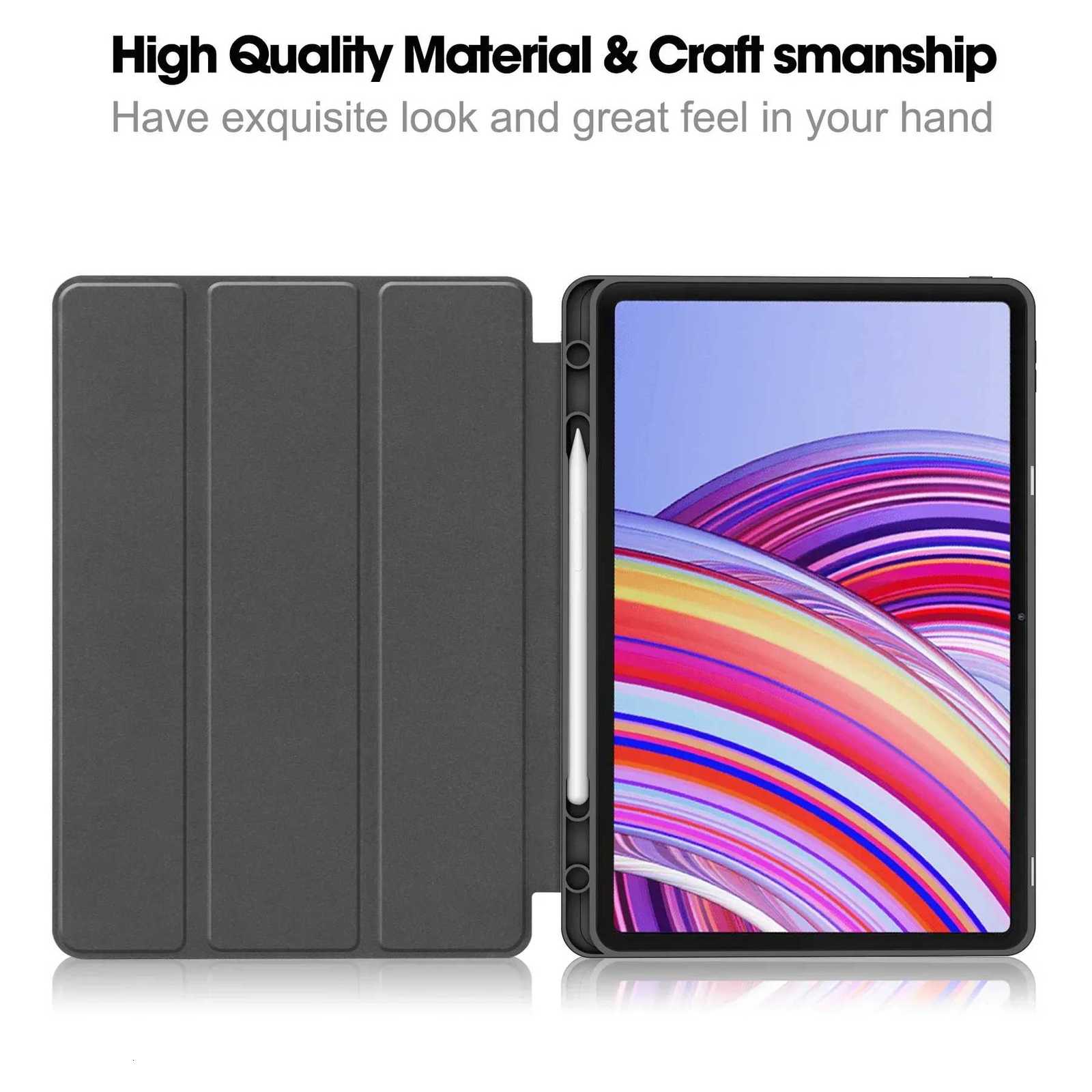 2024 For Redmi Pad Pro 121 inch Tablet Case With Pencil Holder Stand Smart Cover for Redmi Pad Pro 121 Funde tablets C251208
