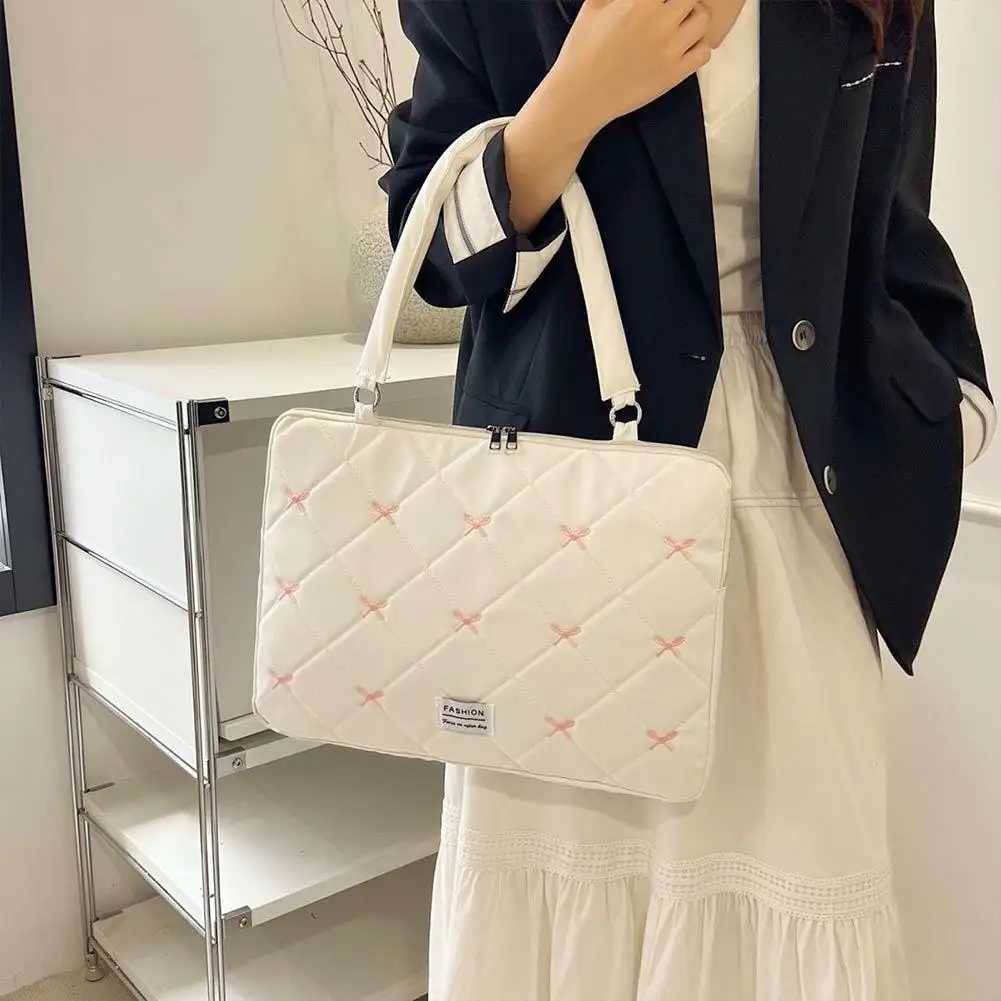 Anti Shock Laptop Bag with Thickened Buffer Layer Adjustable Wide Strap Multi Compartment Storage for Students Office WorkersT251208