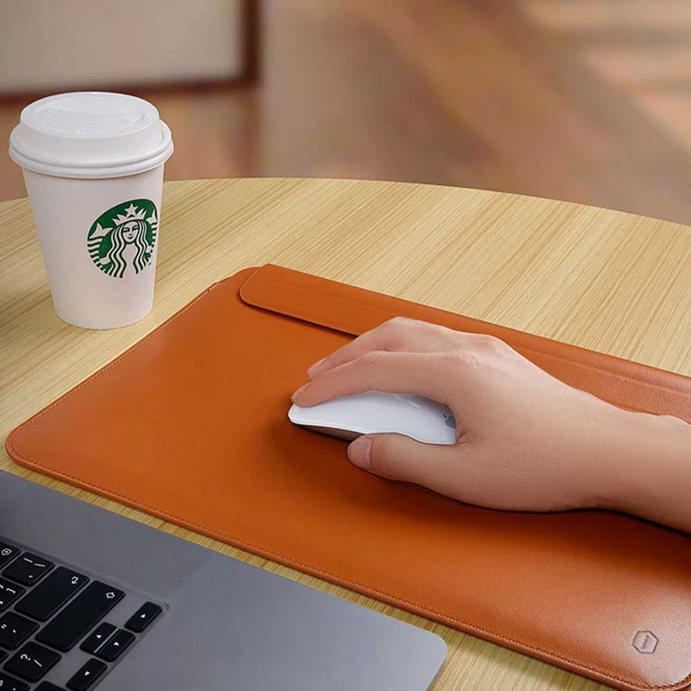 WiWU Laptop Sleeve Case for MacBook Air 13 M2 A2681 Ultra-thin Leather Notebook Case for Macbook pro 16 14 Waterproof Laptop BagT251208