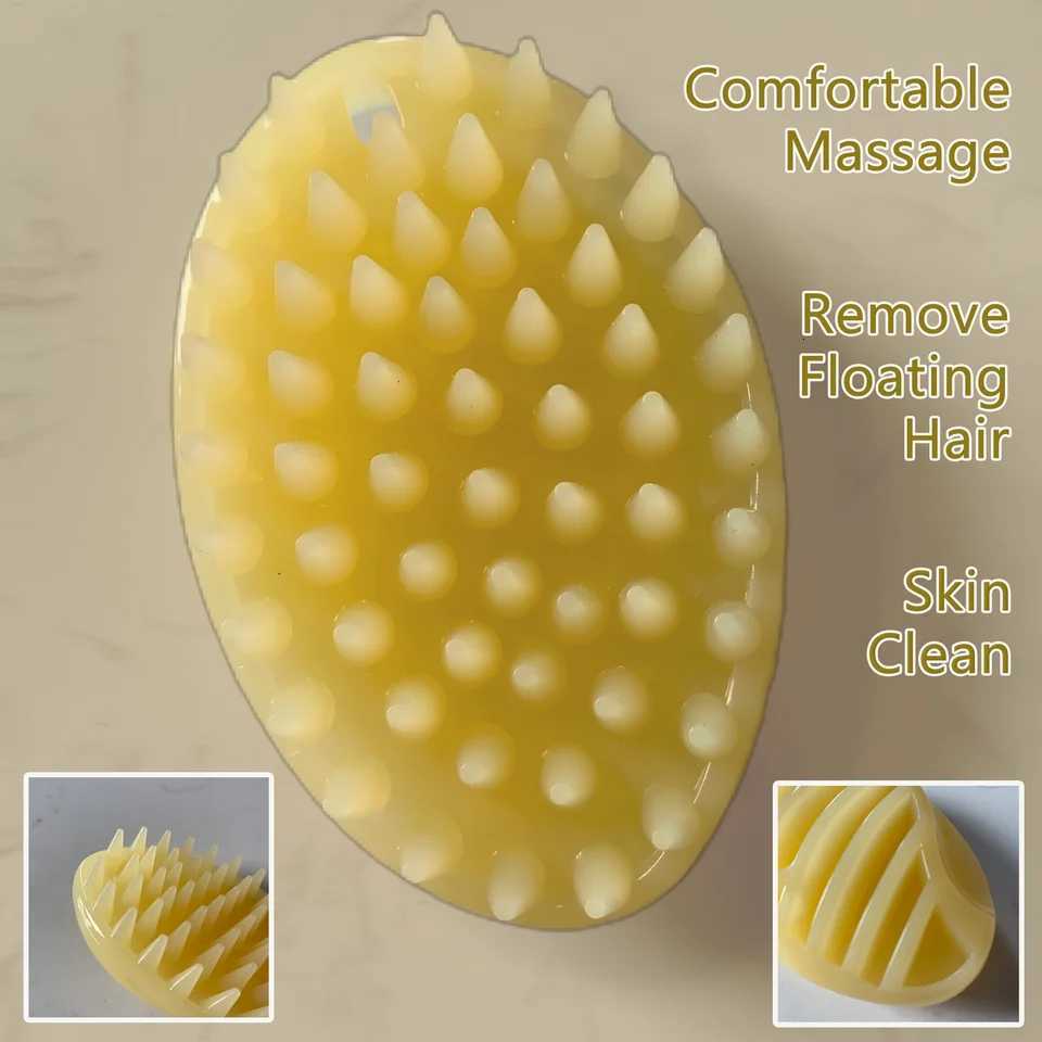 Soft Gentle Silicone Bristles Dog Cat Massage Brush Combs Cleaner Puppy Hair Removal Slicker Brushes Wash Tools for Pets M251208 - view 7
