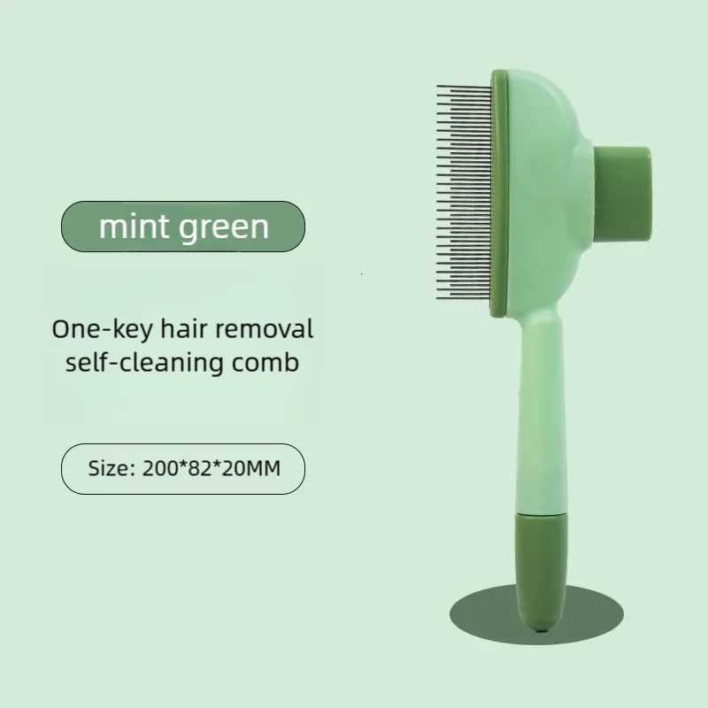 Dog Comb One Button Dogs Brush Self-cleaning Cat Brush Massage Combs for Dog Grooming Brushes for Pet Products M251208 - view 7