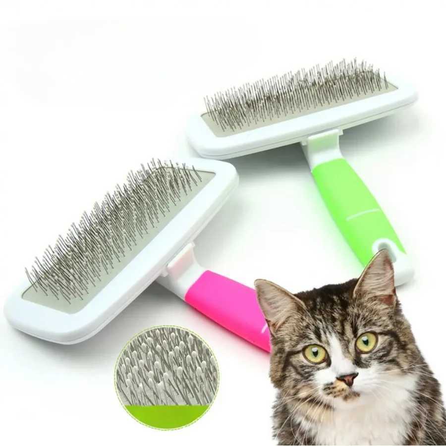 Pet Needle Combs With Non-Slip Handle Small Medium Dog Hair Brushes Hair Removal Knotting Comb Grooming Supplies For Dogs Cats M251208 - view 3