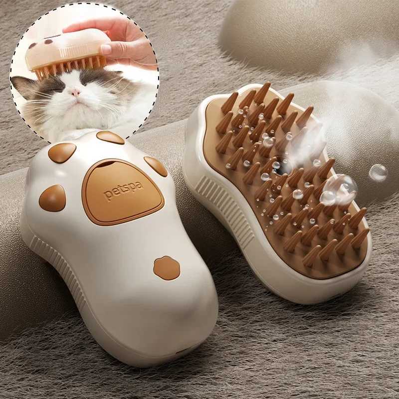 3 in 1 Electric Spray Cat Hair Brush Pet Brush Dog Hair Beauty Comb Pet Steam Brush Steam Cat Dog Hair Brush Special Comb M251208 - view 1
