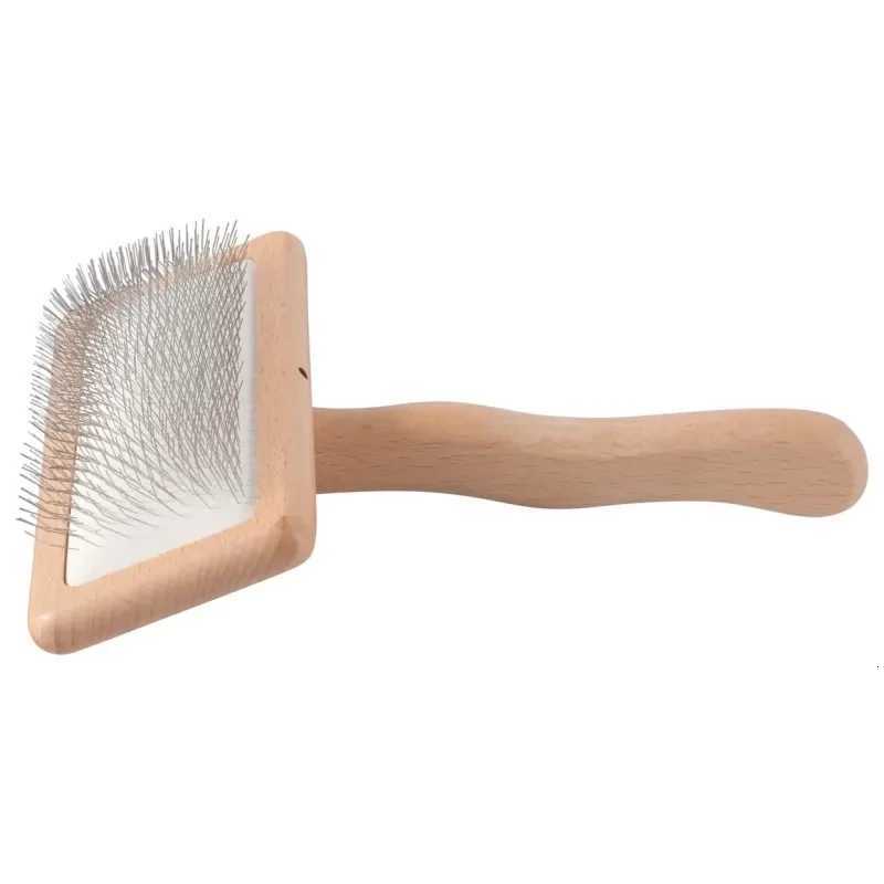 Dog Brush Wooden Dogs Comb Dog Grooming Brush Cat Hair Knot Combs Comfortable Handle Dogs Comb Pet Accessories M251208 - view 5