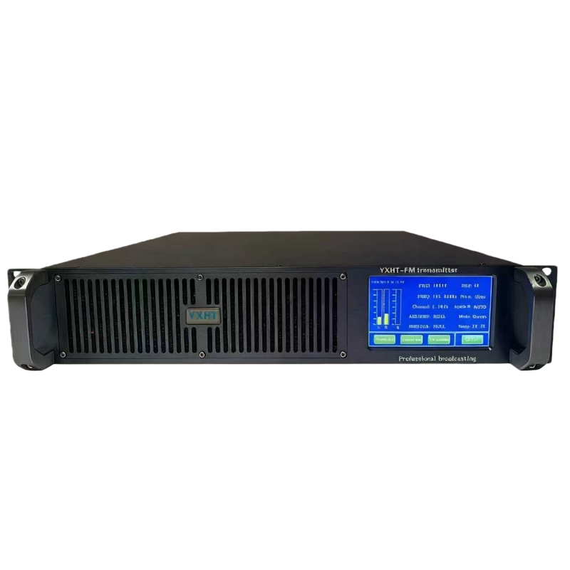 600W FM Transmitter Compatible with 110/220V, Touch Screen, for Church/Community & Mobile Communication Base Stations, AES Inputs & Low Noise