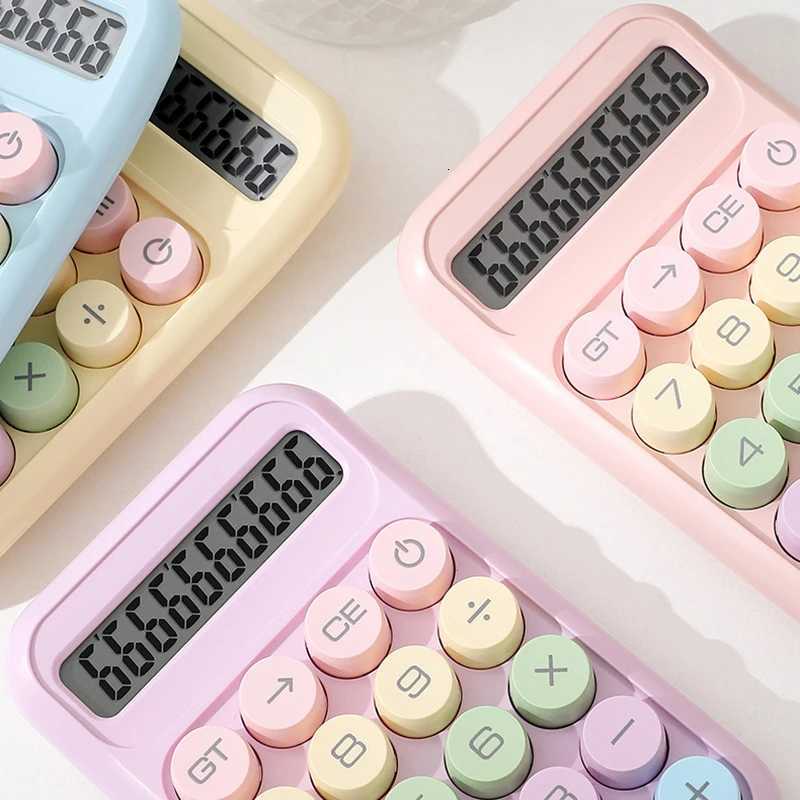 10 Digital School Student Calcator Mechanical Keyboard Fashion Color H251208