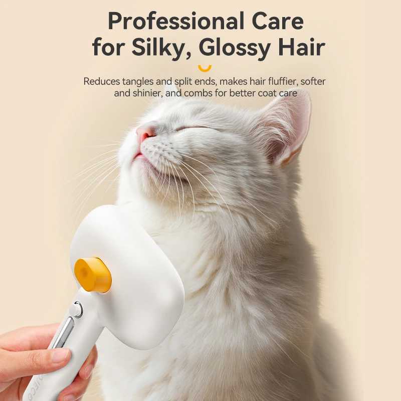 ROJECO Pet Steam Comb Electric Spray Brushes For Dog Cat Hair Removal Combs Pet Hair Grooming Tool Hair Remover Water Mist Brush M251208 - view 5
