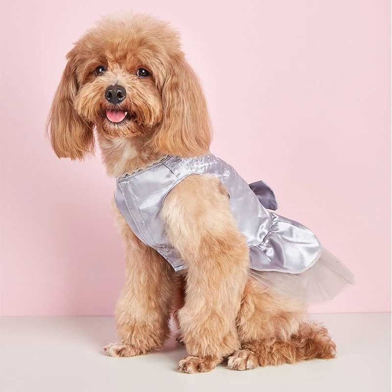 Dog Summer Dress Cat Lace Skirt Pet Clothing Chihuahua Tulle Skirt Puppy Cat Princess Apparel Cute Puppy Clothes Dog Accessories M251208