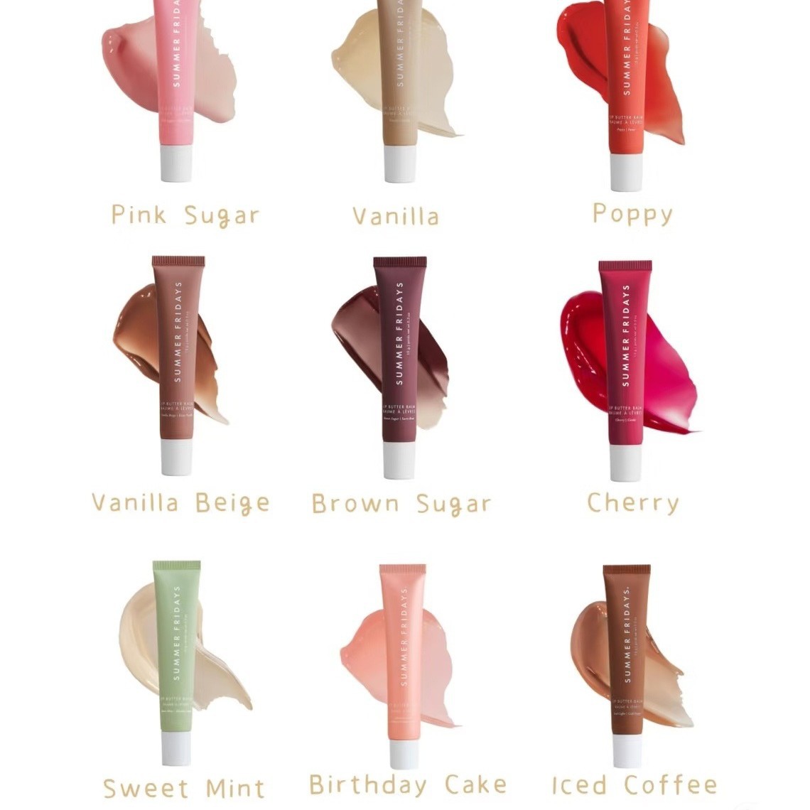 Summer Fridays Tinted Lip Butter Balm 15G Full Size Hydration Shine Lip Moisturizing Gloss Gel 10 Shades Hydrating Lipgloss makeup