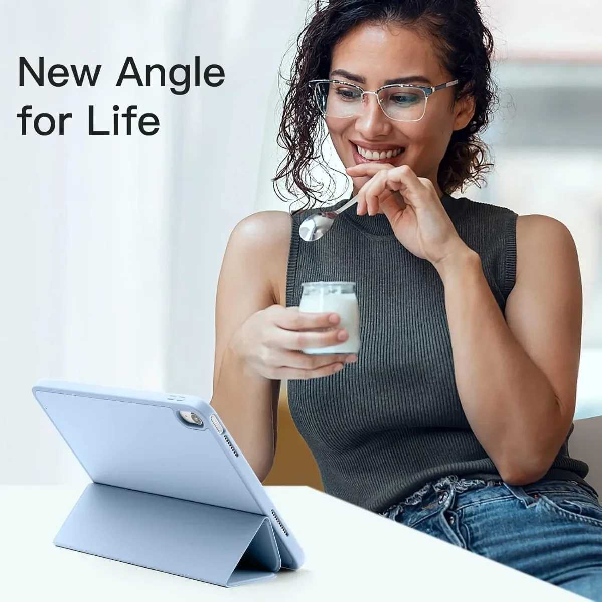 Tablet Case for IPad A16 2025 11th Gen Case 11inch TPU Trifold Stand with Pencil Holder for IPad 10th Gen Case 109inch 2022 C251208