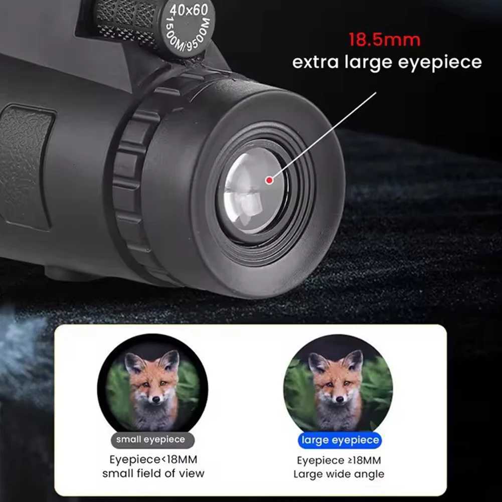 40x60 Monocar Telescopes for Adts High Power Night-Vision Telescopes Waterproof with Smartphone Adapter/Tripod C251208