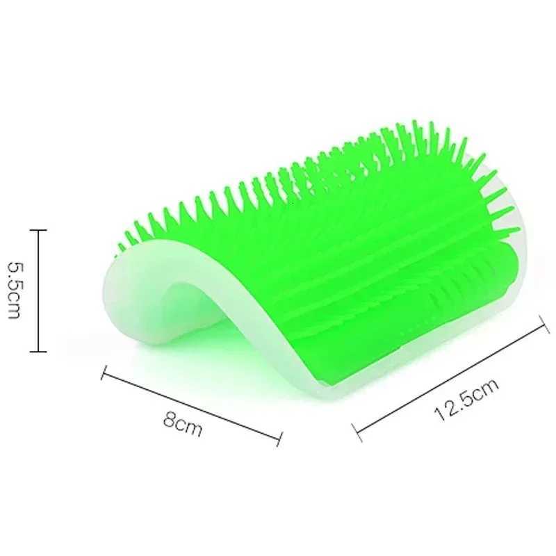 Cat Corner Brush Comb Massager for Cat Arch Plastic Scratcher Remove Hair Comb Grooming with Catnip Cat Self Cleaning Cat Supply M251208 - view 7