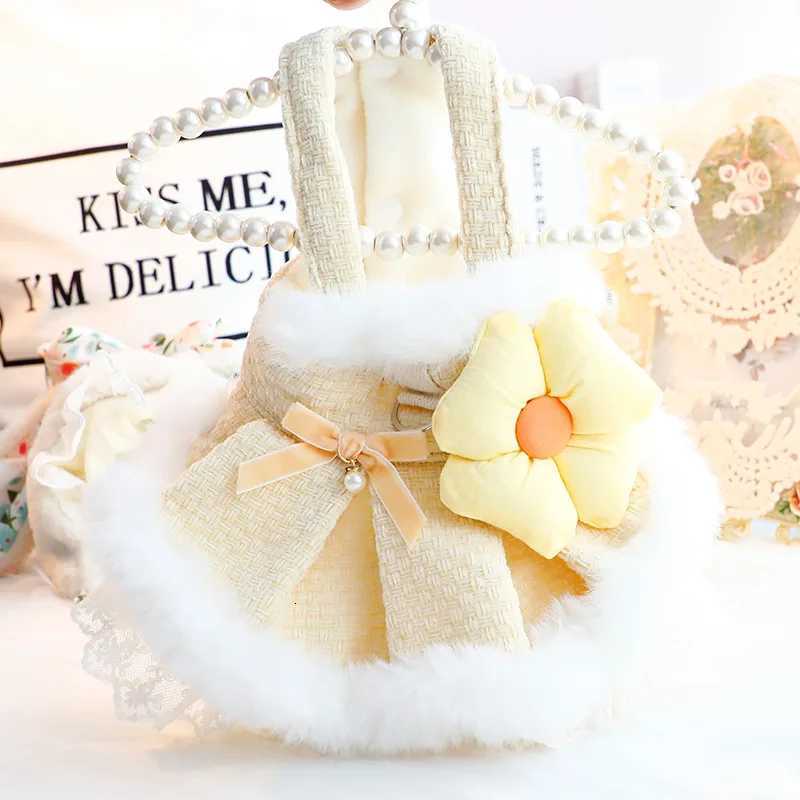 Warm Dog Autumn Winter Pet Dress Sweater Skirt Princess Cat Pet Maltese Teddy Dog Christmas Clothes M251208
