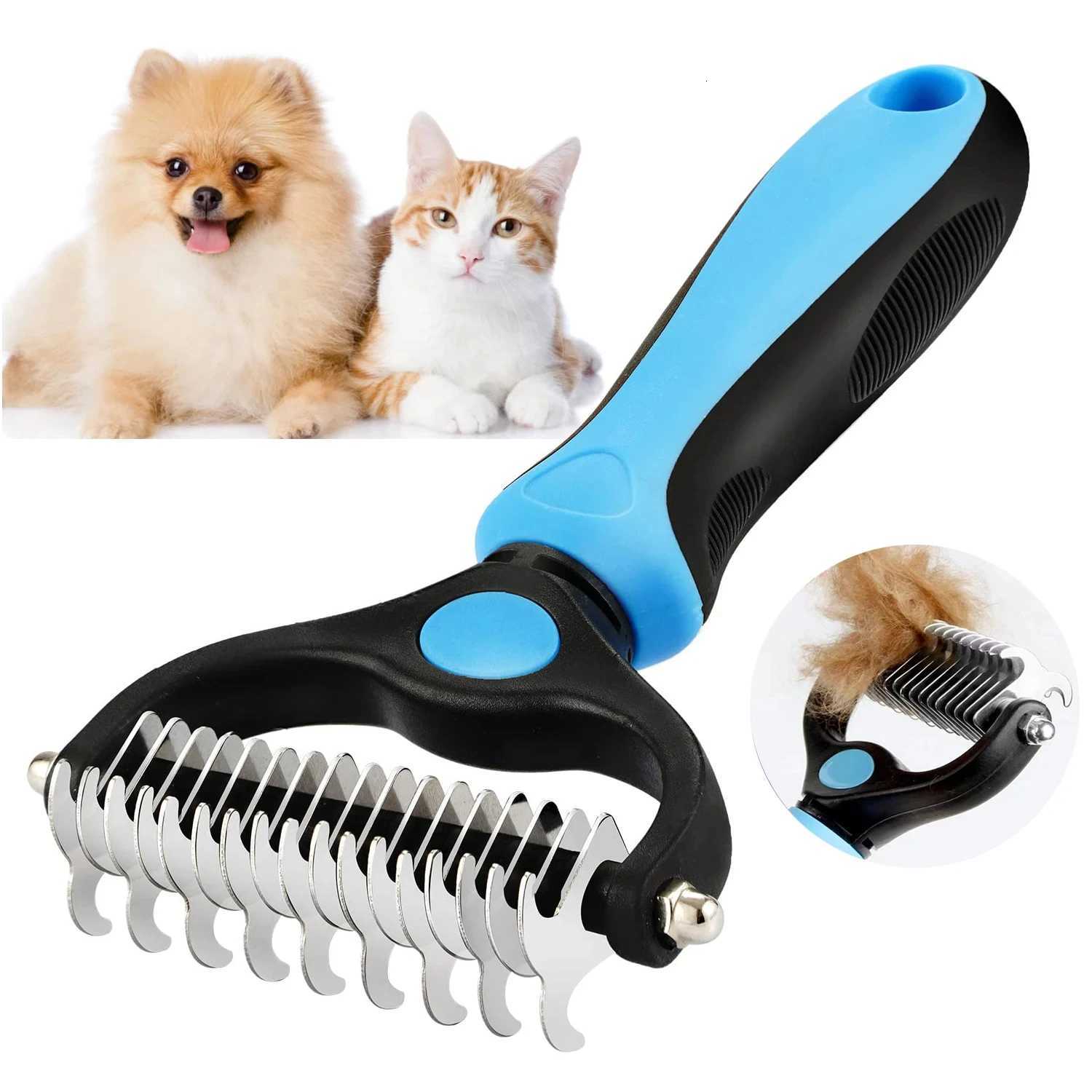 Multifunction Pet Deshedding Brush Dog Hair Remover Pet Fur Knot Cutter Puppy Cat Comb Brushes Dogs Grooming Shedding Supplies M251208