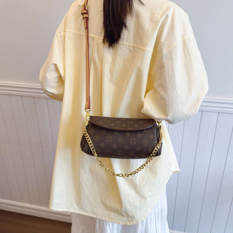2025 New Cross-Border Printed Shoulder Fashion Versatile Monogram Crossbody High-End Women's Bag