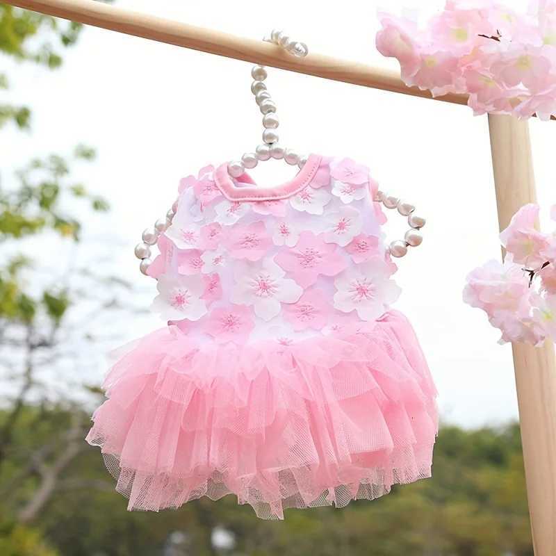Floral Princess Dog Dress Flower Puppy Apparel For Mini To Medium Dogs Breathable And Soft Perfect For Outings M251208