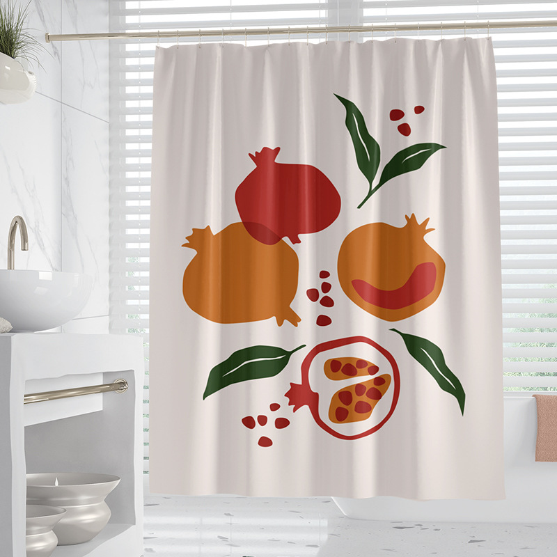 YL-37919 Waterproof and Mildew-proof Universal Bathroom Curtain, Modern Minimalist Toilet Partition Curtain, Thickened Covering Curtain