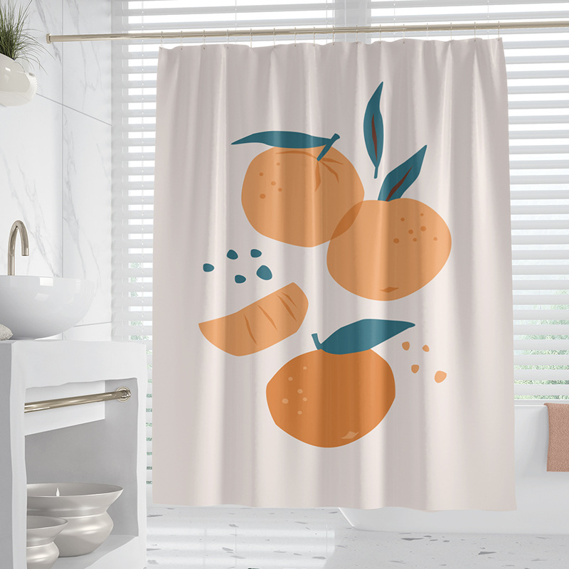 YL-37915 Waterproof and Mildew-proof Universal Bathroom Curtain, Modern Minimalist Toilet Partition Curtain, Thickened Covering Curtain