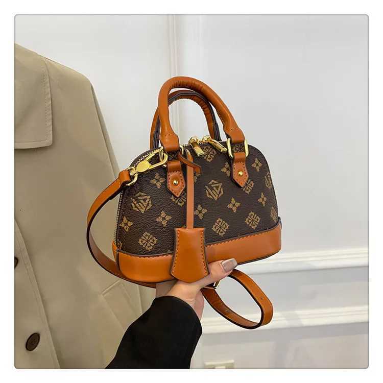 2025 New Print Shell Bag Wens Crossbody Shoder Bag -Color Block Textured Purse for Casual Cmute Daily Essentials Y251208a