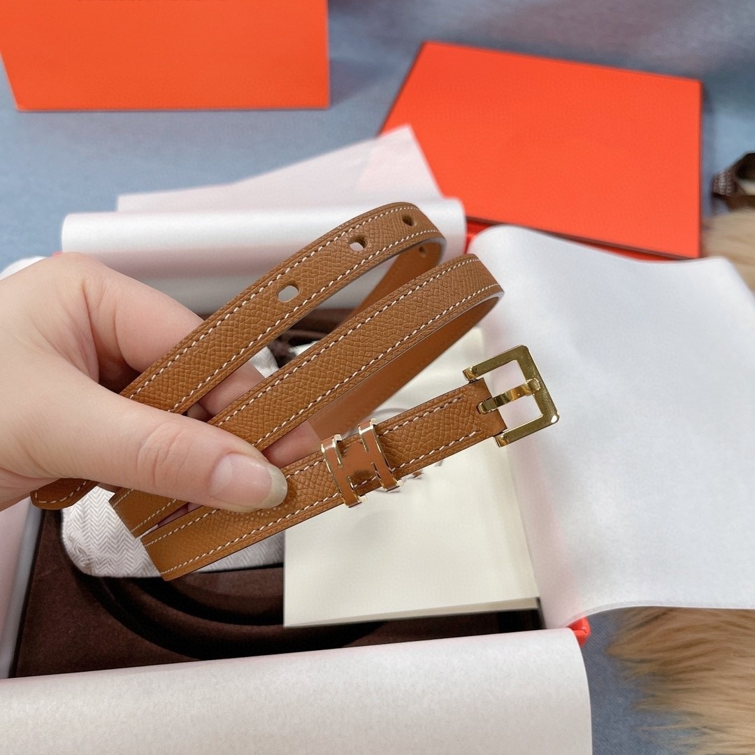 Women belts designer woman Narrow luxury classic leather smooth belt Gold Silve buckle casual Black width 1.5cm lady belt