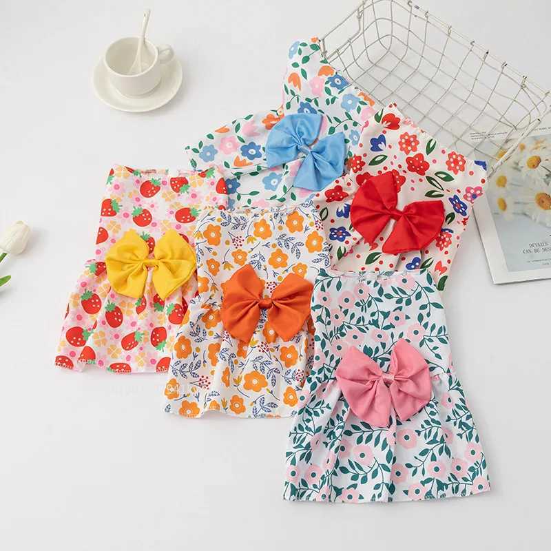 Small Dog Flower Princess Dress Kitty Teddy Pet Costume Clothes Pet Supplies Cute Dog Skirt Summer Thin Pet Clothing Accessories M251208